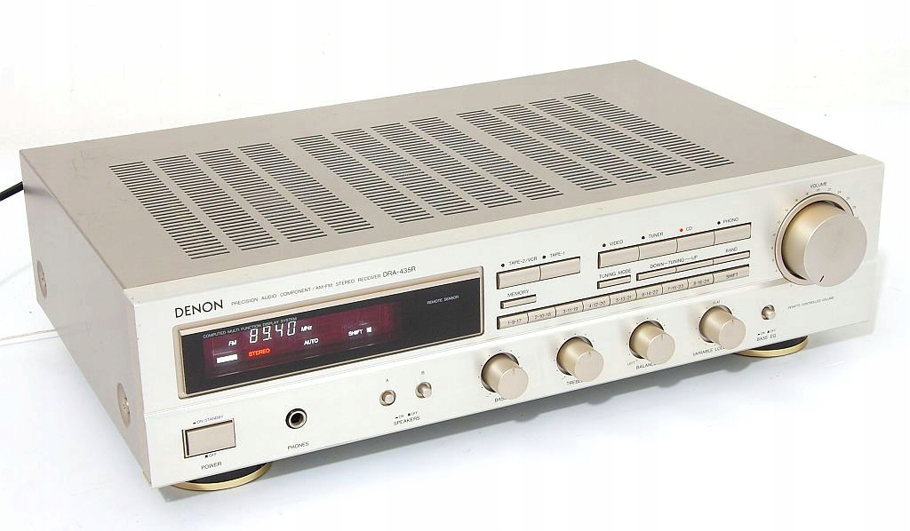 DENON DRA-435R SOLIDNY AMPLITUNER STEREO PRE OUT !