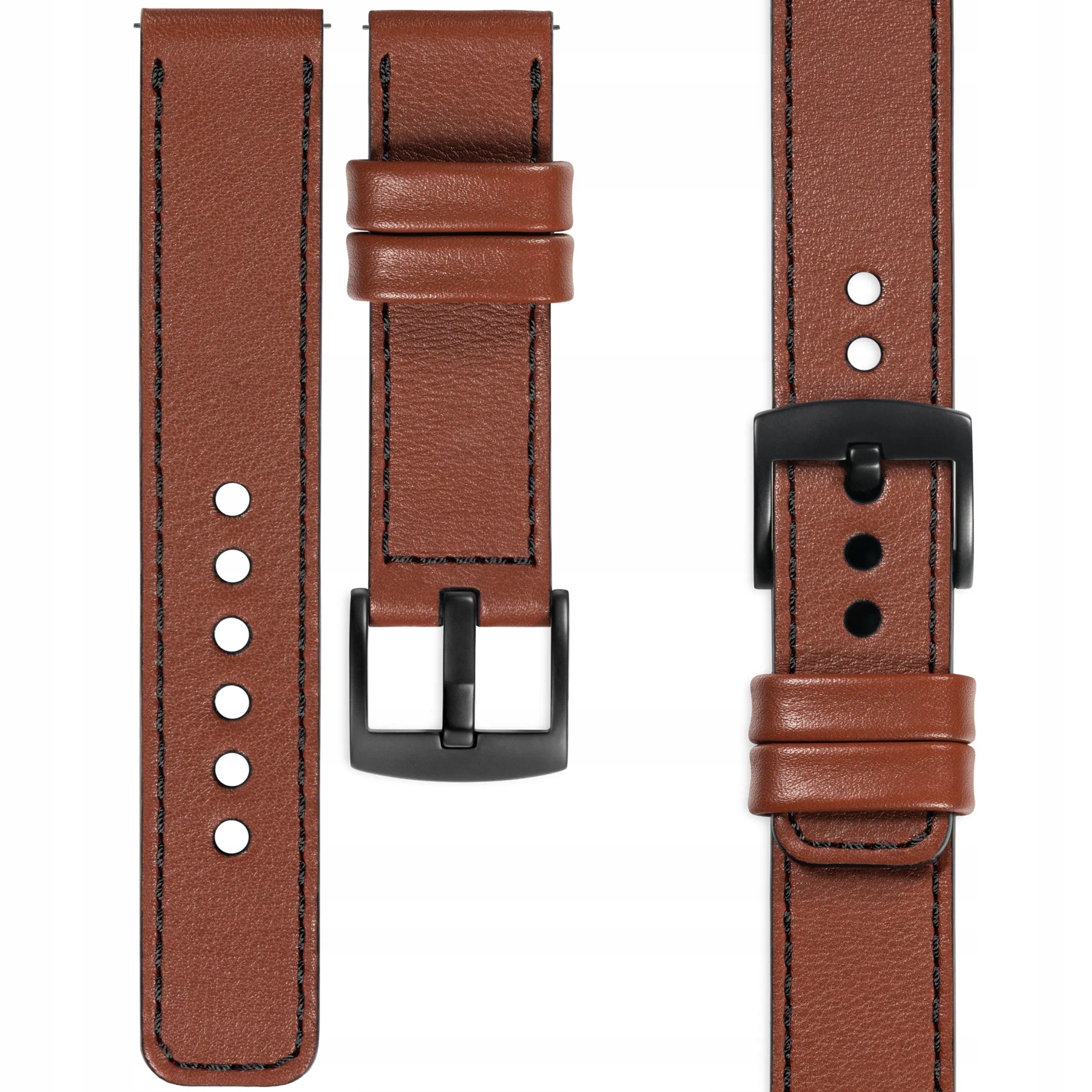Pásek pro Huawei Watch 5 4 3 2 GT3 GT4 46/48 Pro 22 mm kožený, ručně vyrobený