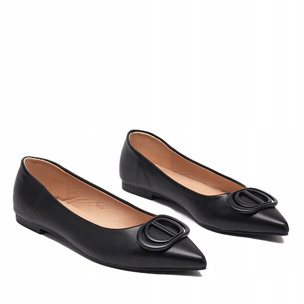 

Czarne Damskie Baleriny W Szpic Manico 38