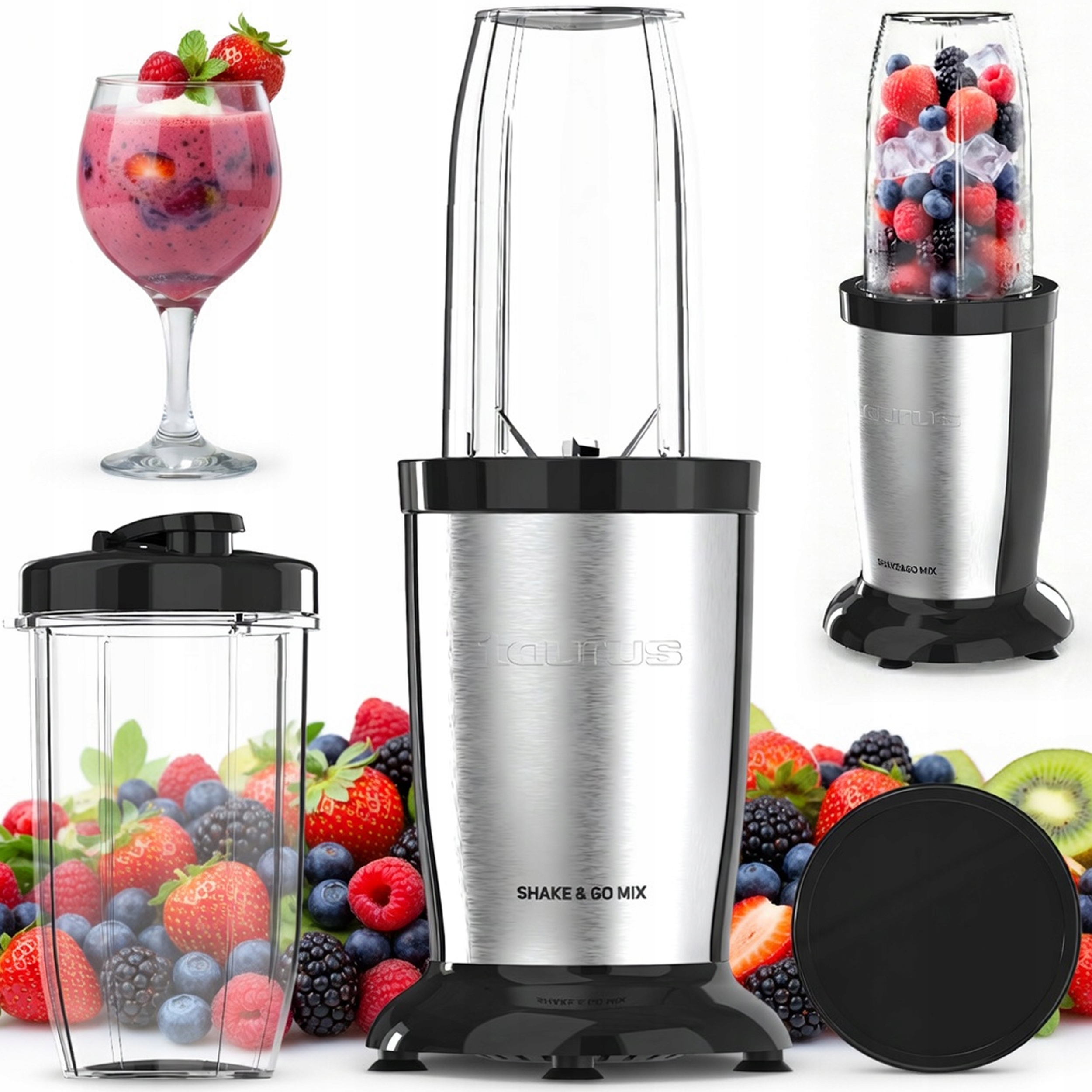 Stolní Mixér Se Skleněnou Nádobou Na Smoothie Koktejly Taurus 2x500 ml 1000 W