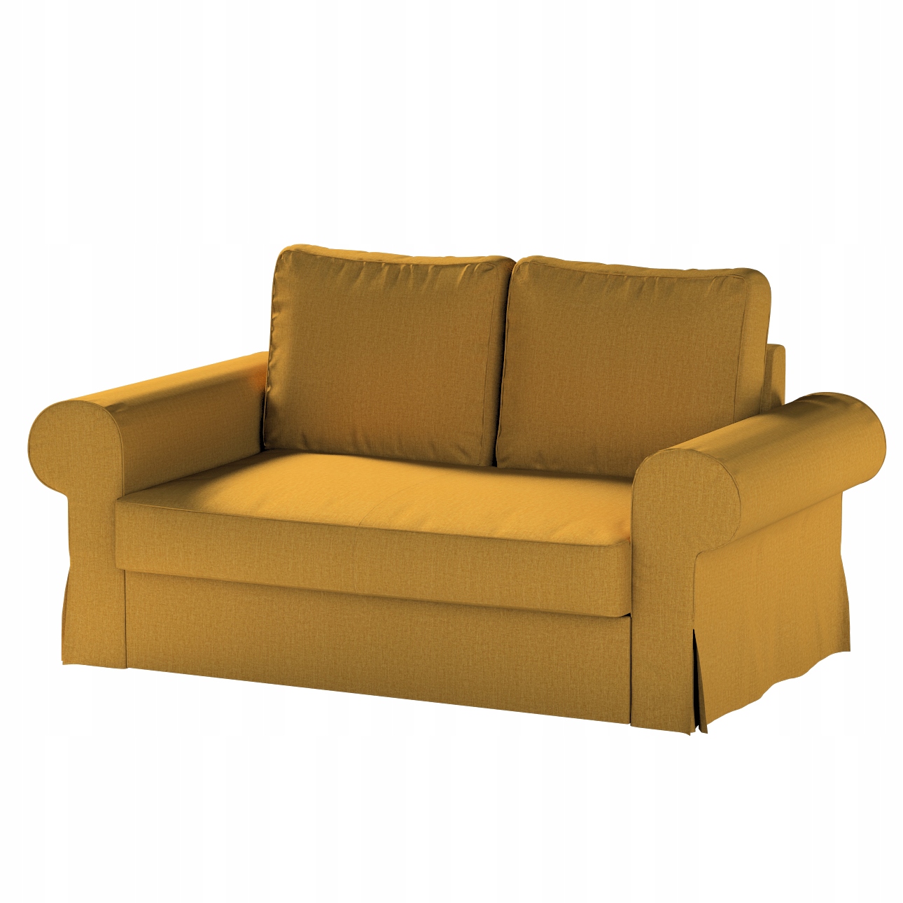 Dekoria potah na rozkládací pohovku Backabro pro 2 osoby Ikea žlutý