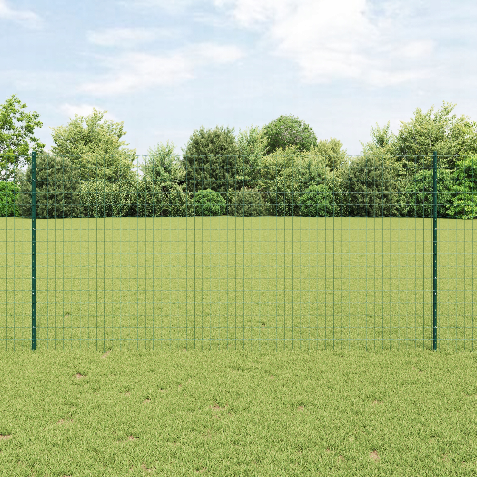 Euro plot s 5 U tyčemi Zelená 1,2x10 m Ocel Zelená 3335976