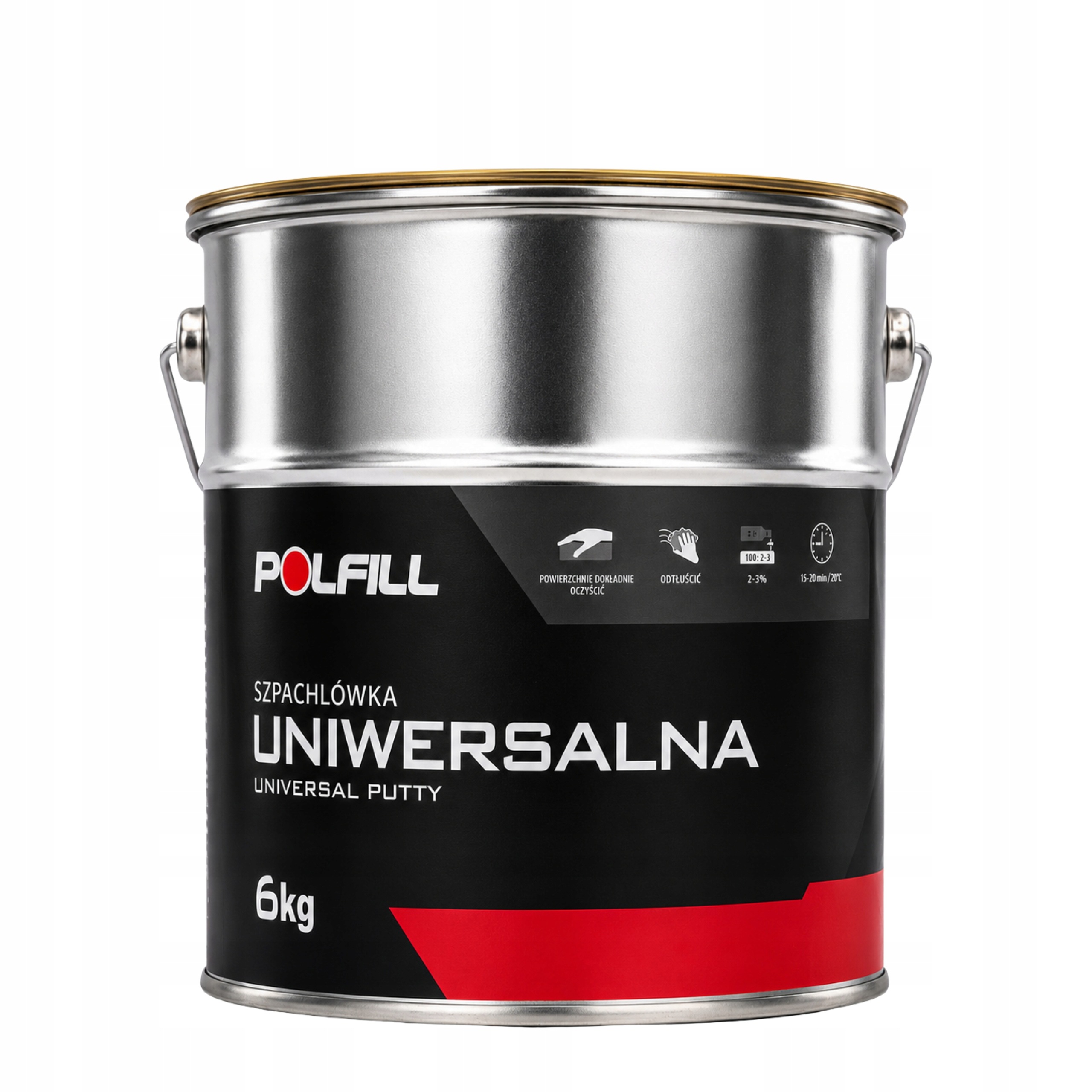 Szpachlówka uniwersalna Polfill 6 Kg utwardzacz