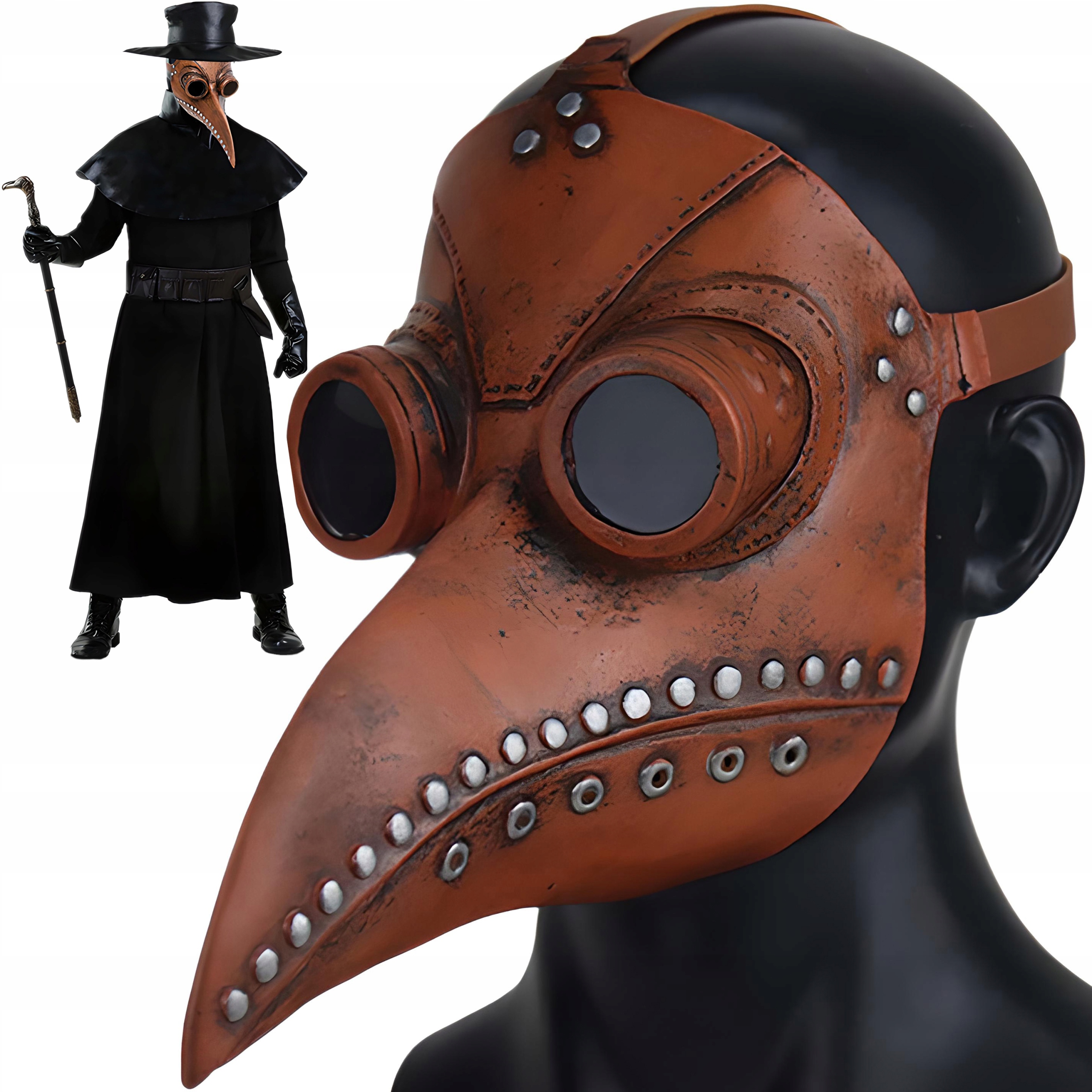 Halloween Cosplay Costume Mask Breathable Mask Plague Doctor - Temu