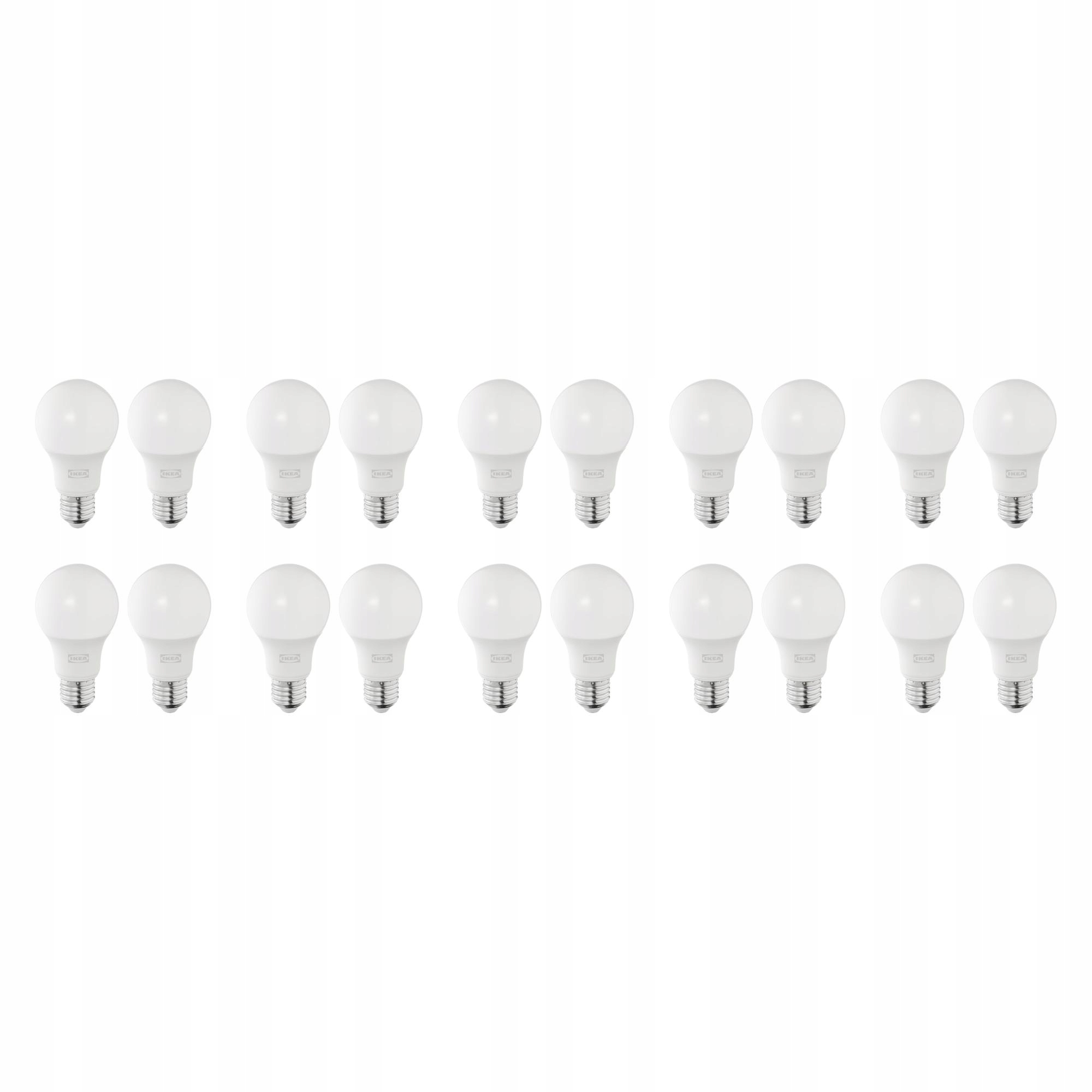 10 ks Solhetta Led žárovka E27 470 lumenů opálová koule, bílá