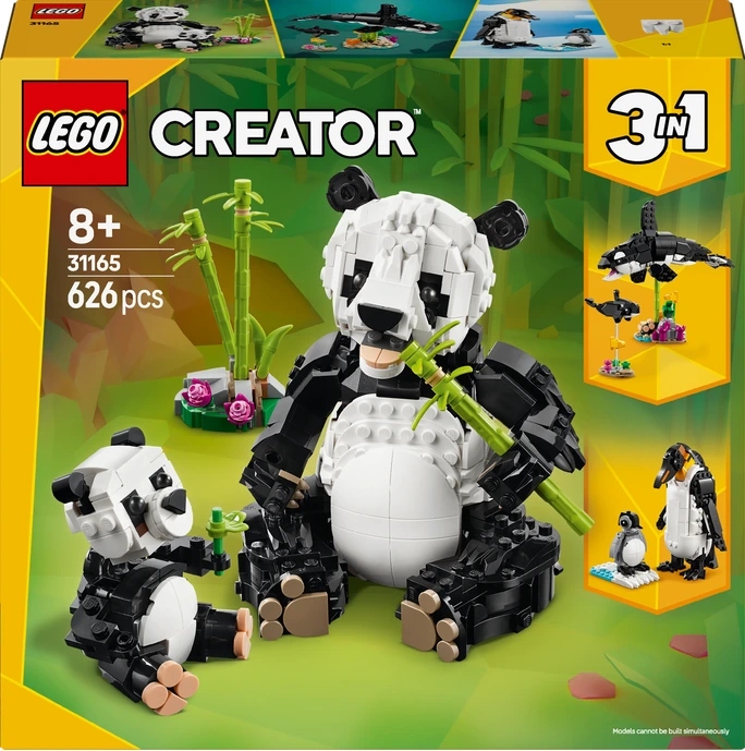 Lego Creator 3v1 Divoká zvířata: Pandí rodinka 31165