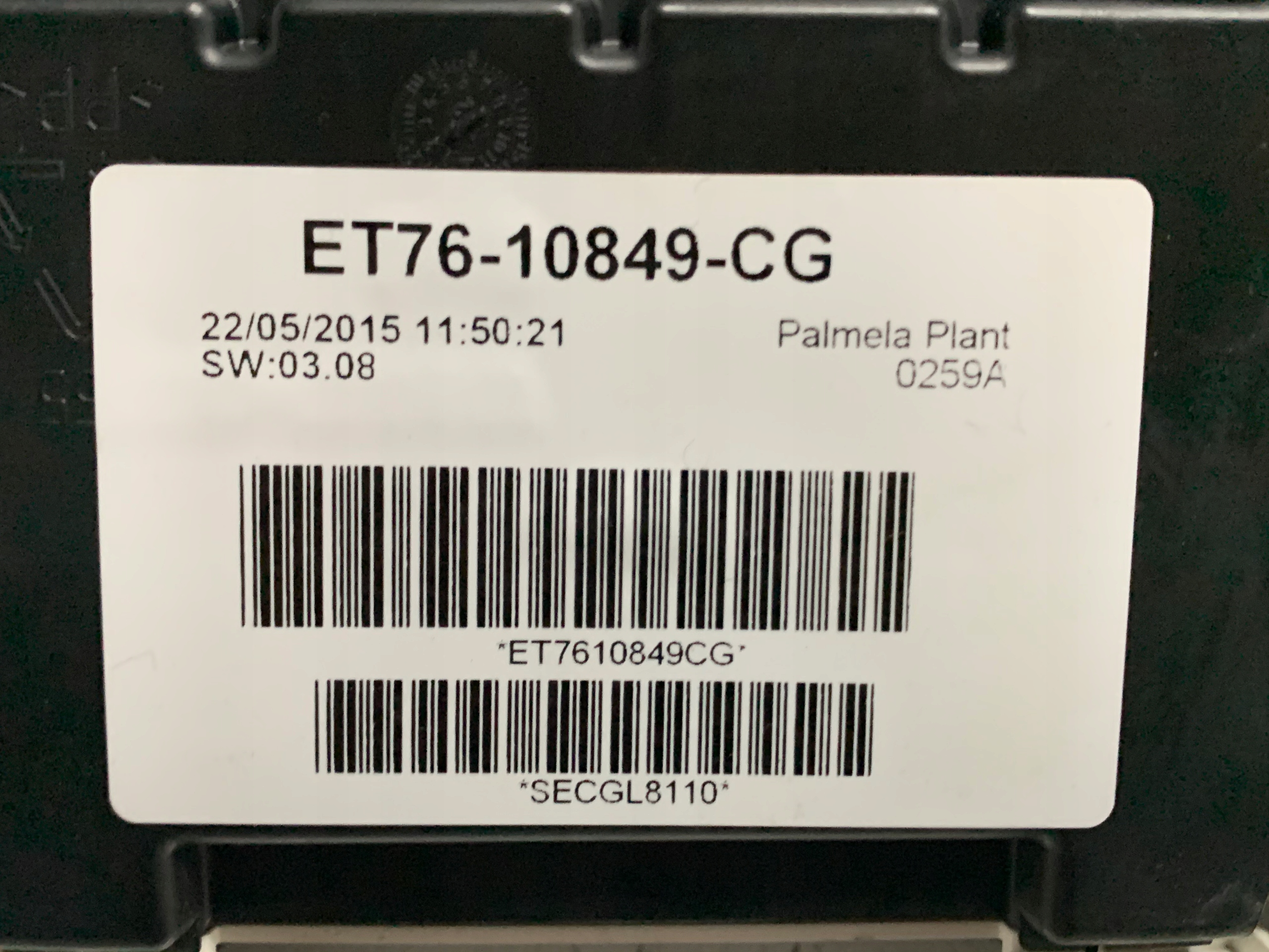 computer control unit of the engine komplet dials Courier 1.6TDCI