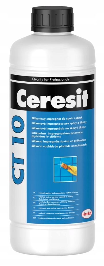 Silikonowy impregnat do spoin i płytek 1L Ceresit Ct 10 ochrona na balkony