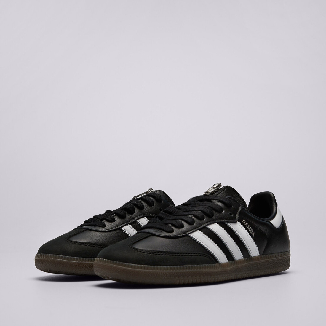 Unisexová Kožená Sportovní Obuv Se Zipem, Černá Adidas Samba, Velikost 38