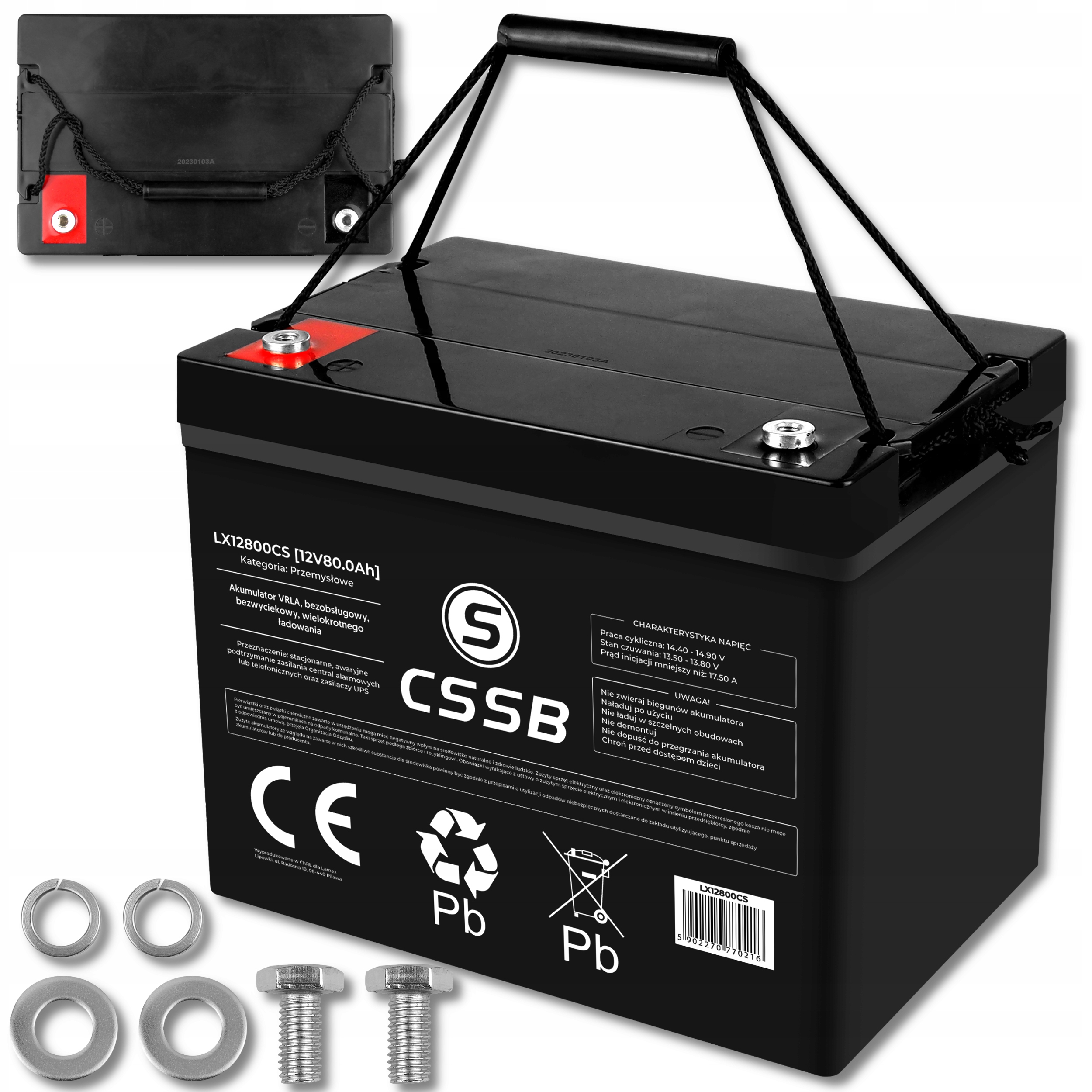

Mocny Akumulator 12V 80AH Bezobsługowy Vrla Auto