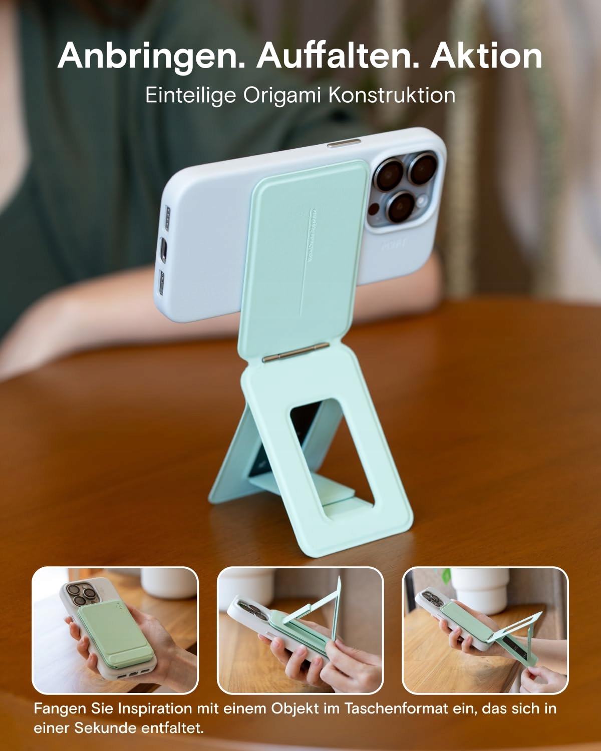 MOFT Magnetyczny Stojak Na Telefon Z Regulacją Kąta iPhone 16-12 Różowy — miniatura 3