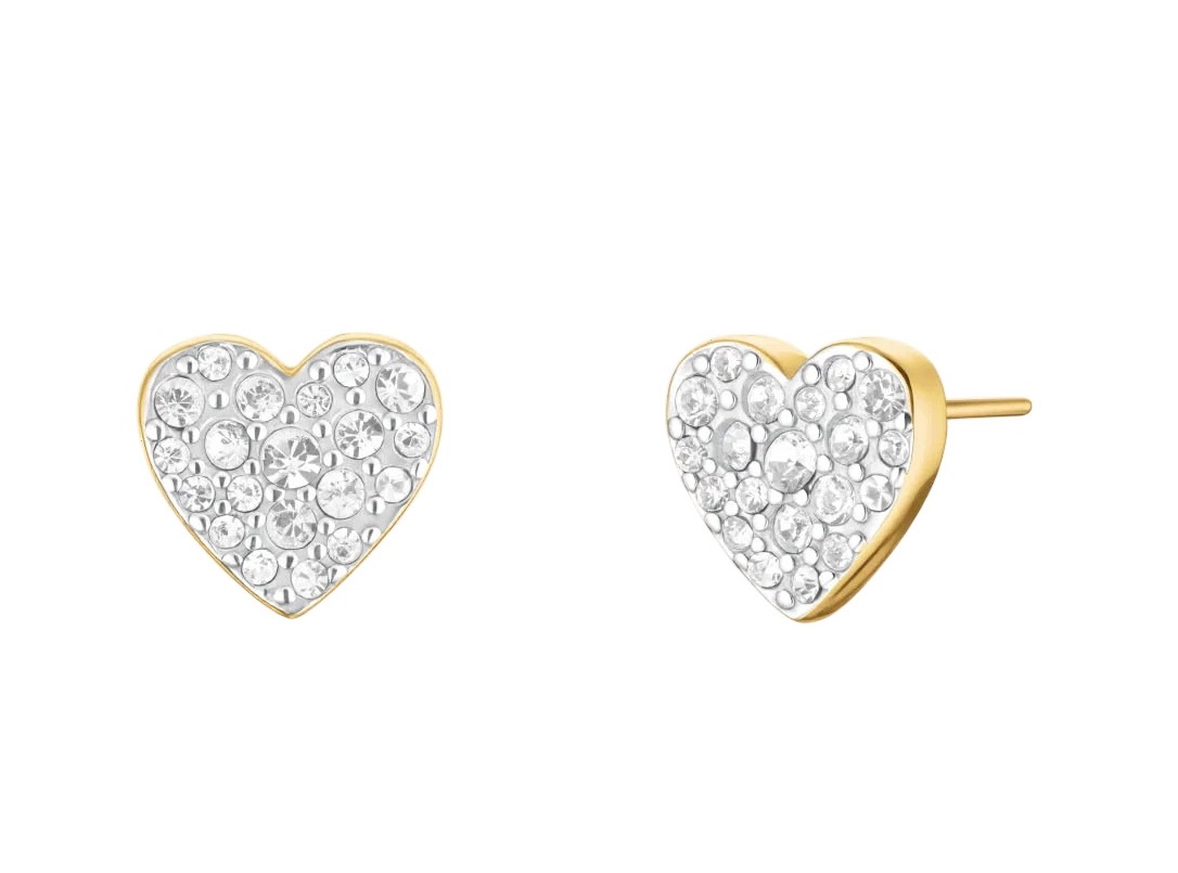 Zlacené Módní Náušnice Rosefield JEPHG-J1275 Swarovski Seca Tyčinky Box