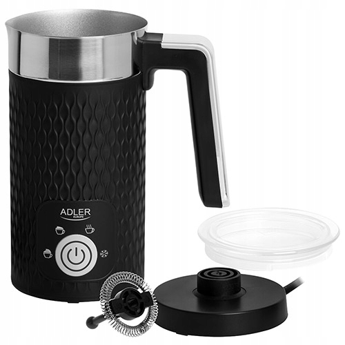 Spieniacz do Mleka AD 4494 Czarny - Cappuccino, Latte, Podgrzewanie