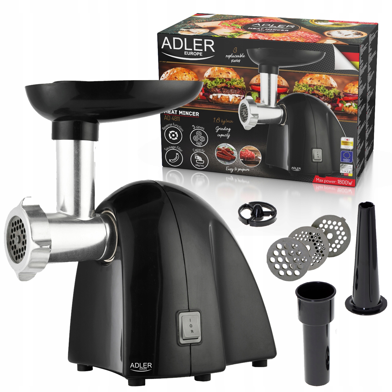 

Elektryczna Maszynka Do Mielenia Mięsa 1800W