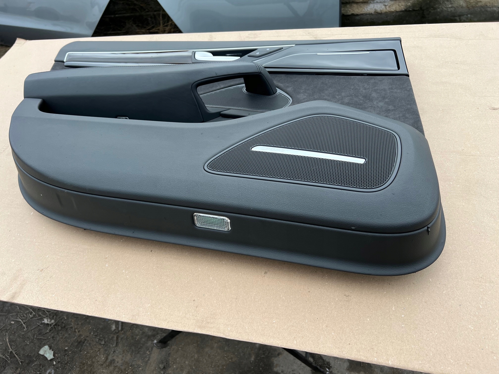 AUDI A8 D4 LONG side door upholstery ALCANTARA blinds BOSE left rear part