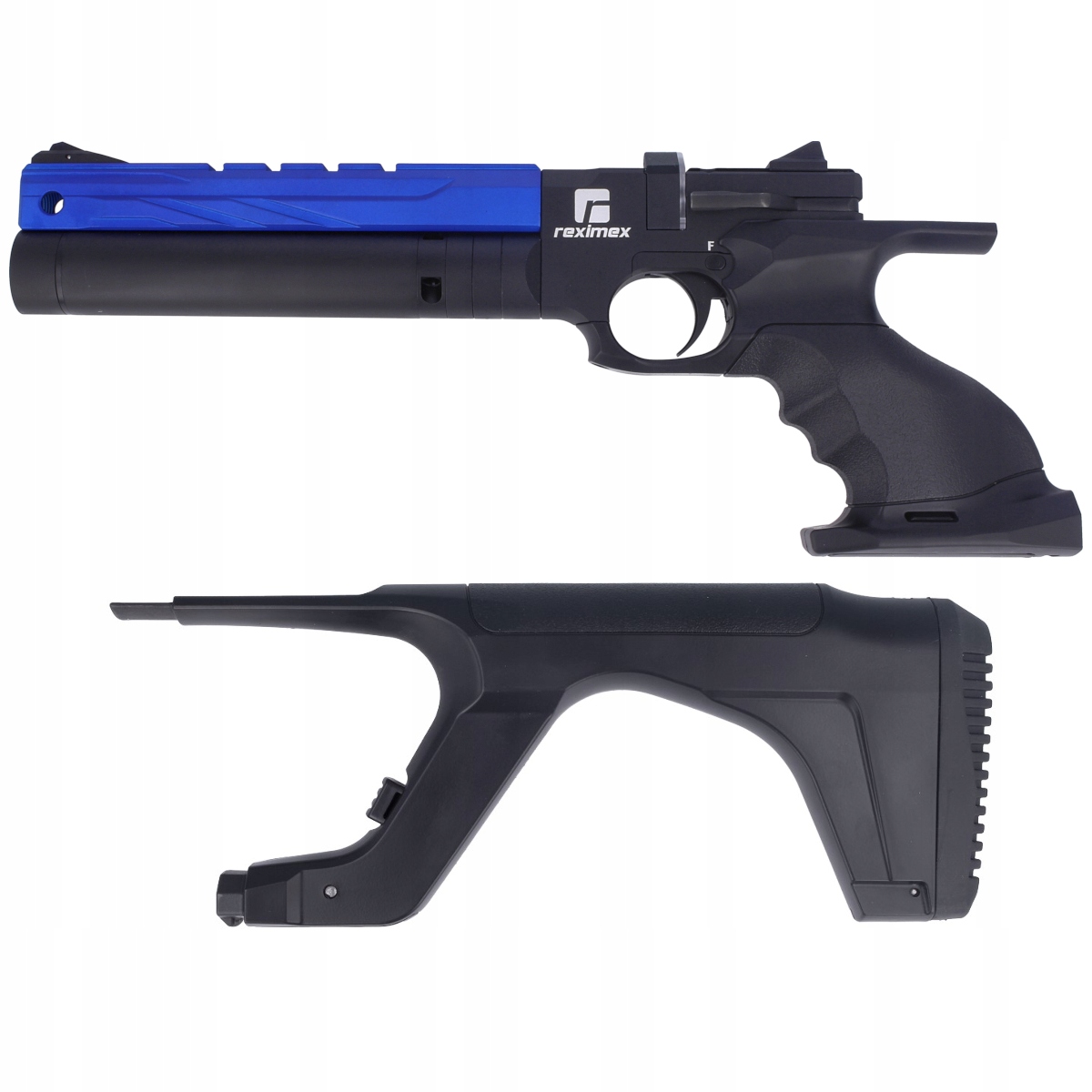 Pistolet wiatrówka Pcp Reximex Rp Blue 4,5 mm +śruty+tarcze