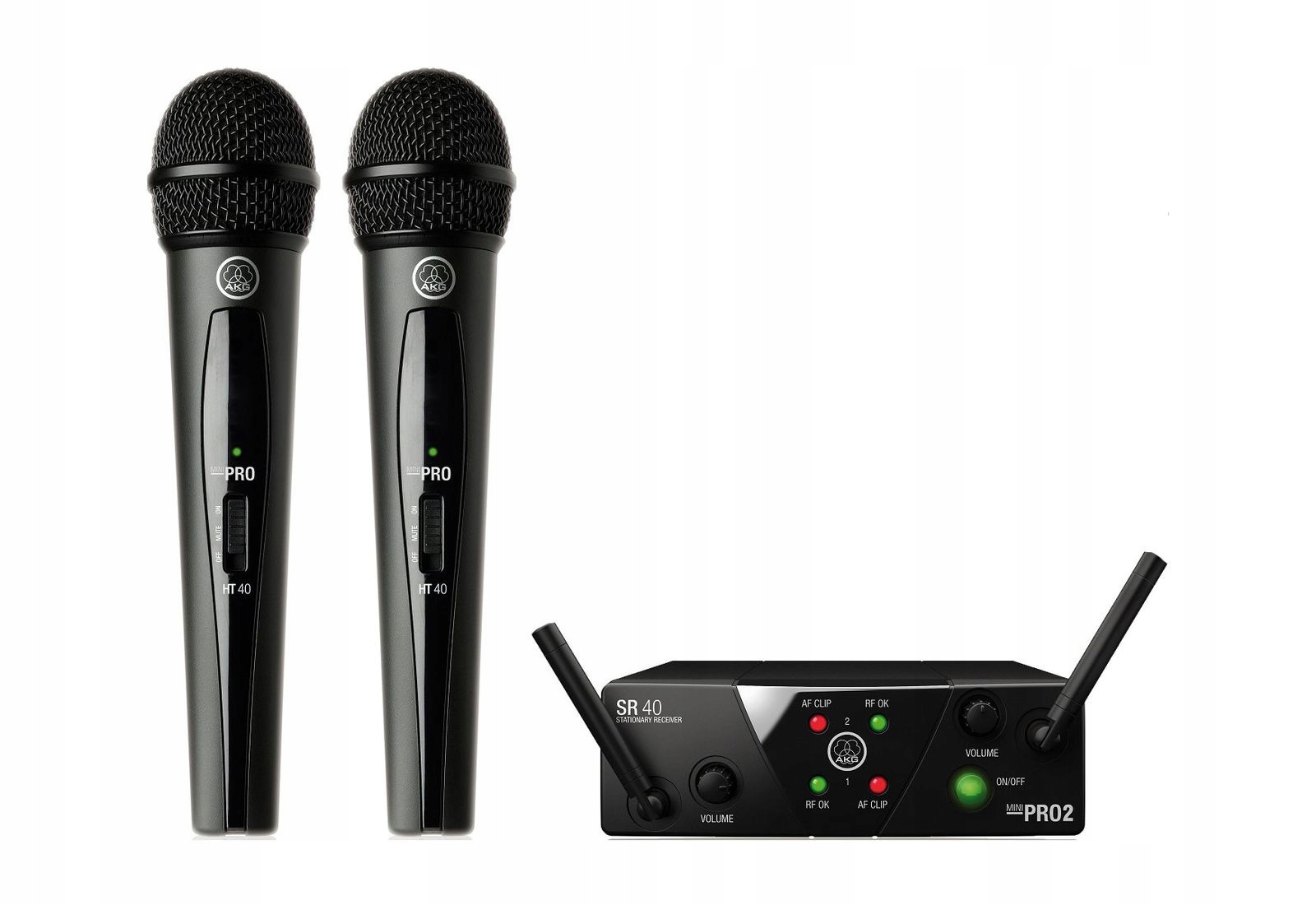 AKG ワイヤレスマイク DMS TETRAD パフォーマーセット/ギター AKG DMS Tetrad Vocal Set system bezprzewodowy cyfrowy (2,4