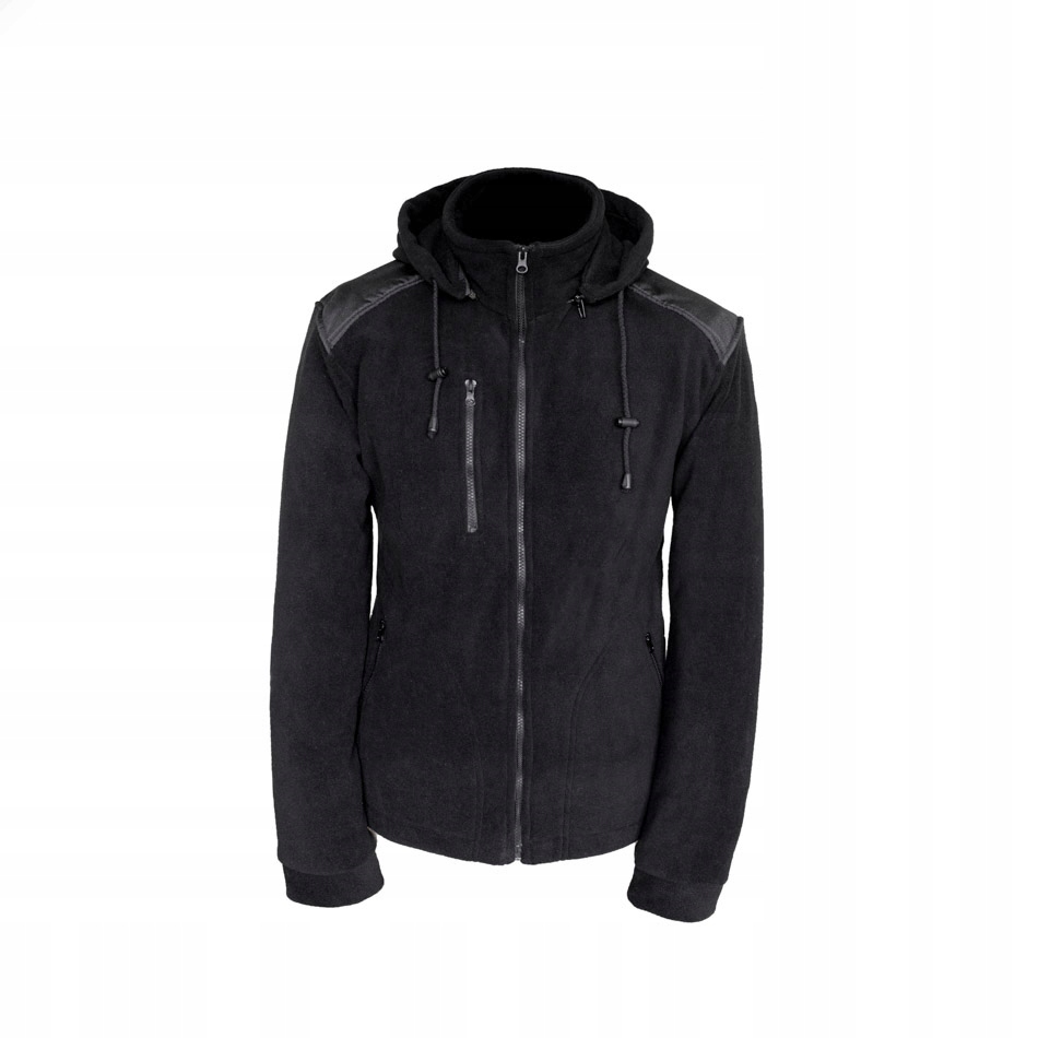 

Bluza Polarowa L z Kapturem Polar Czarny 400g