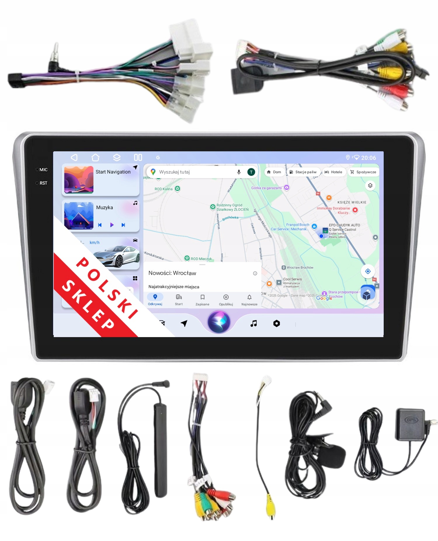 Navigace Rádio 2DIN Android Toyota Avensis T25 6/128 Gb Dsp Carplay Lte