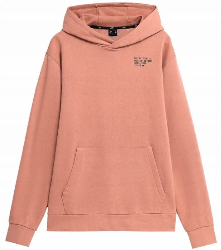 

Bluza Męska Kangurka 4F H4L22 BLM022 Pudrowy Koral