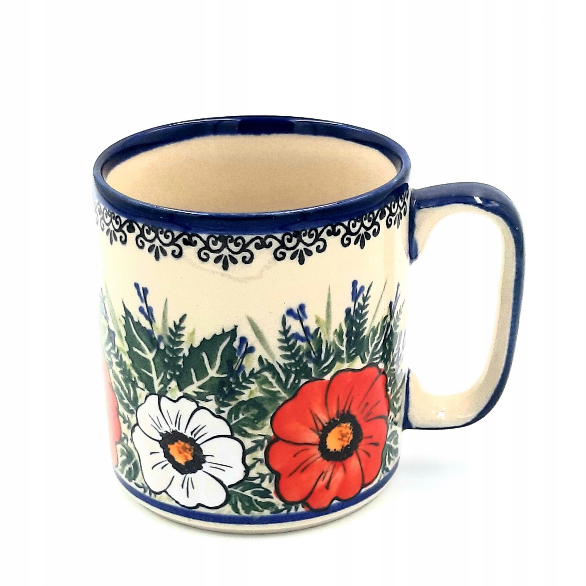 KUBEK PROSTY 0,35 L UNIKAT CERAMIKA BOLESŁAWIEC