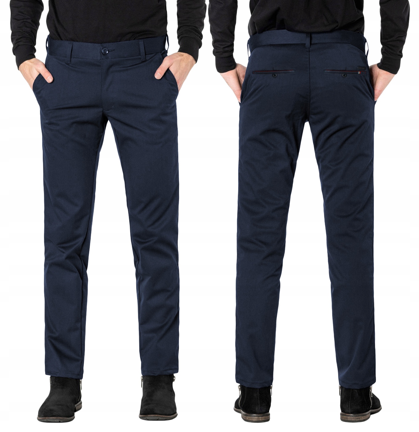 Spodnie Męskie Chino Wizytowe Bawełniane Materiałowe 4359 W37/32