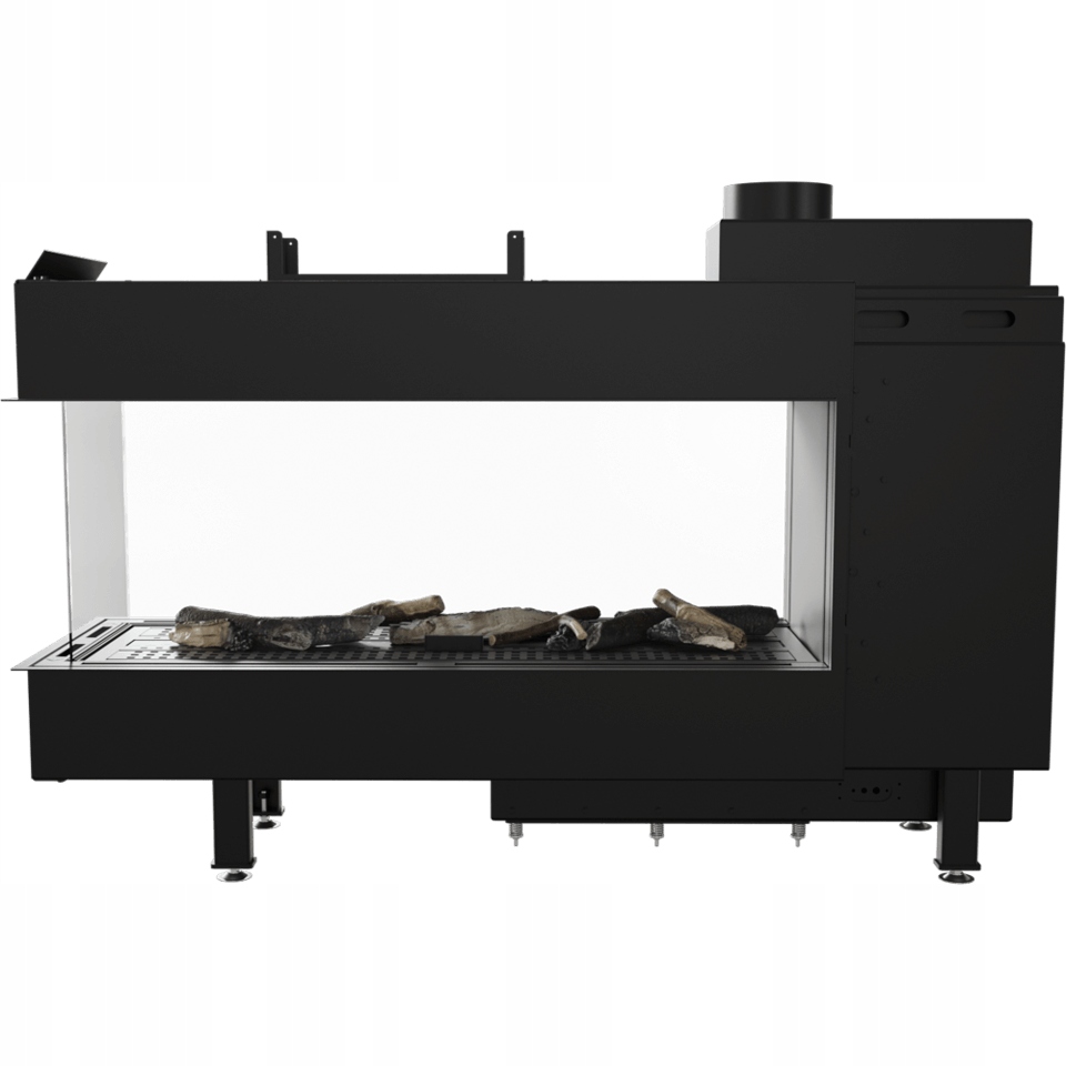 Wkład Kominek Gazowy KRATKI LEO 100 Tunel Propan 8,2kW REKUPERACJA Typ kominek do zabudowy