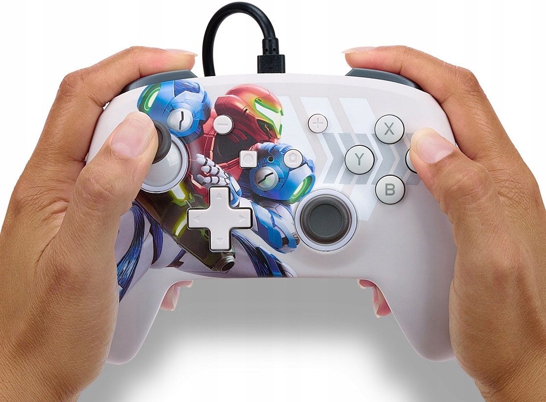 PowerA SWITCH Pad przewodowy Enhanced Metroid Drea Złącza microUSB mini jack 3.5 (audio)