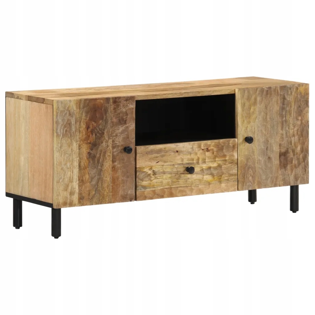 Szafka Tv Lite Drewno Mango 105x33x46 cm, Naturalny Kolor