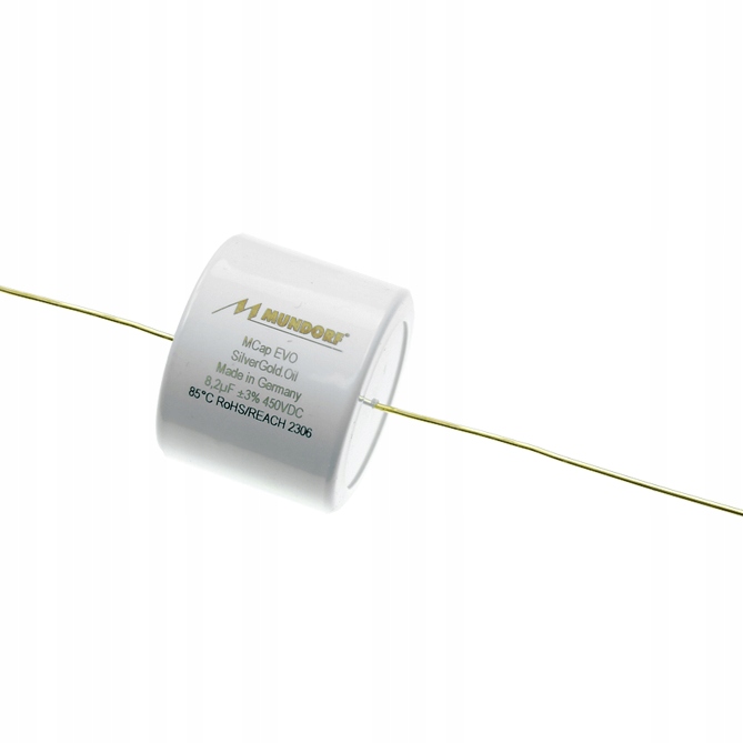 Kondenzátor Mcap Evo SilverGold Oil 8.2uF 8,2uF 8200nF 450V Mundorf