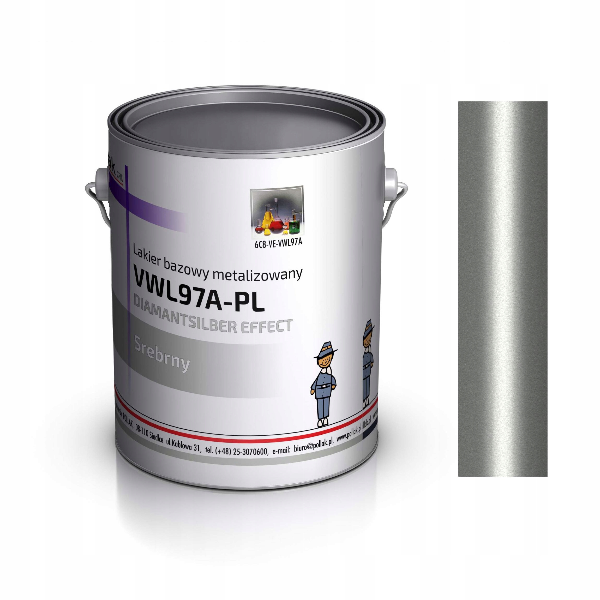 

Lakier Bazowy Diamantsilber L97A Volkswagen 1 L