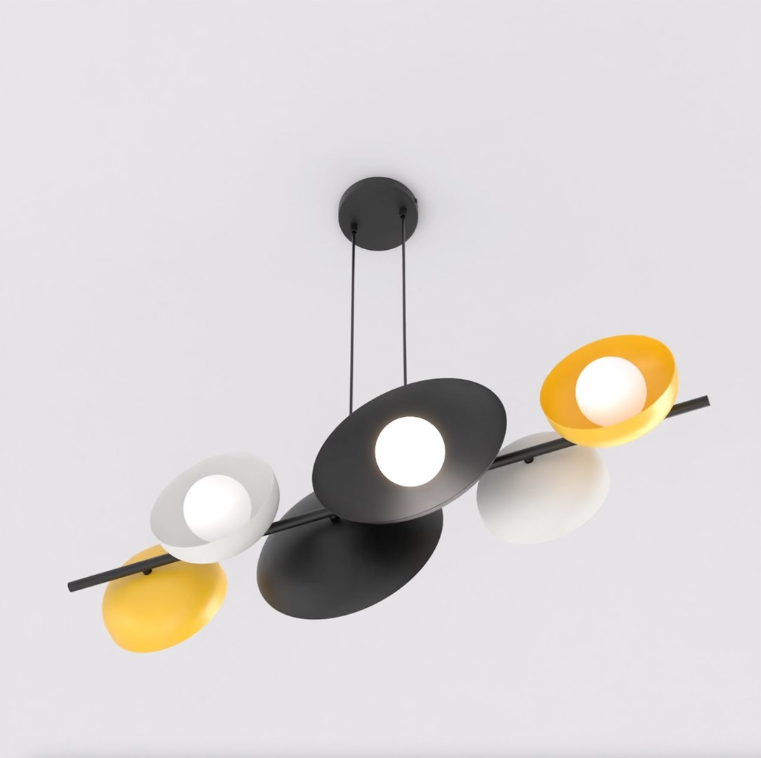 Závěsná lampa Volum 6 minimalistická, geometrická