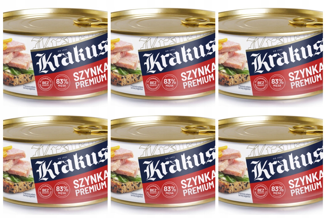Konzerva Prémiová Šunka 300 G Krakus X6 Ks