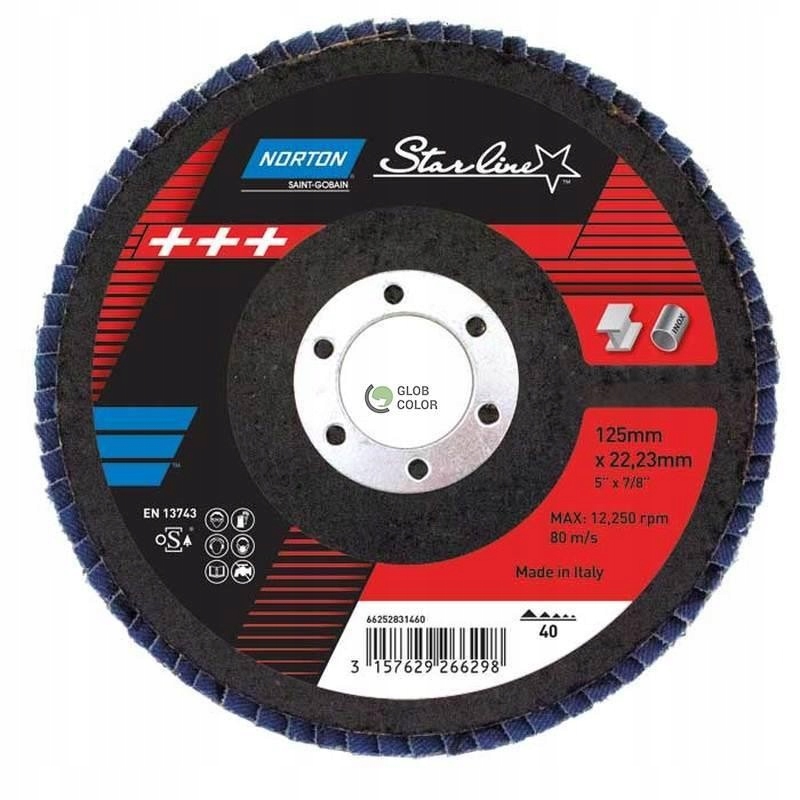 

Ściernica lamelkowa starline R82 B 125X22 P80 Nort