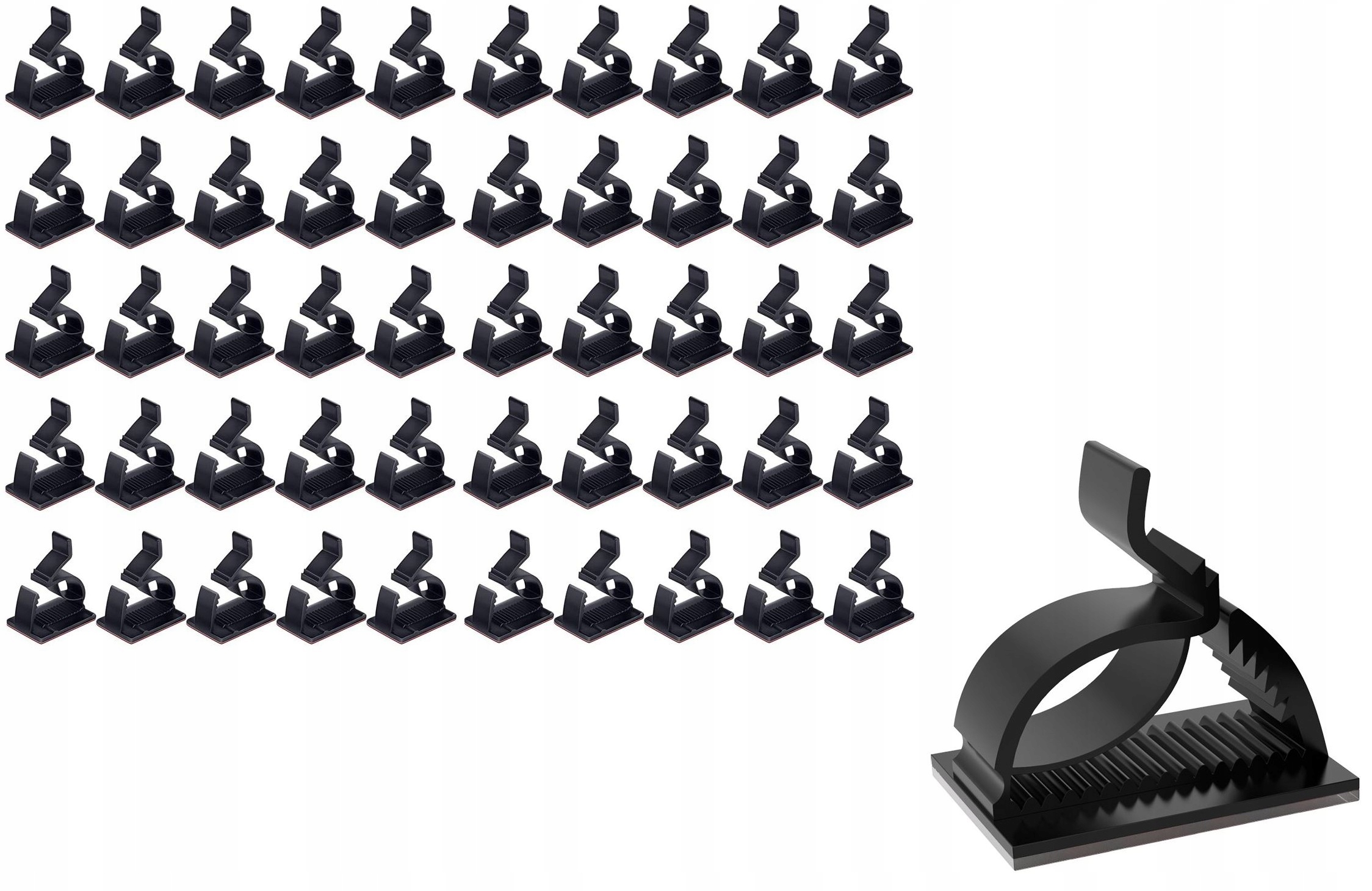 

Samoprzylepne Klipsy Do Kabli Uchwyty Na Kable x50