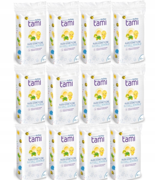

12x Tami My Baby Płatki kosmetyczne dla dzieci 60x