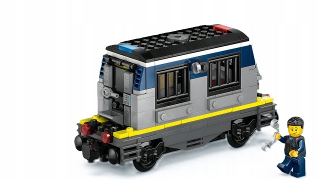 Lego Kolejka 60508 Samotný vězeňský vagón Policie