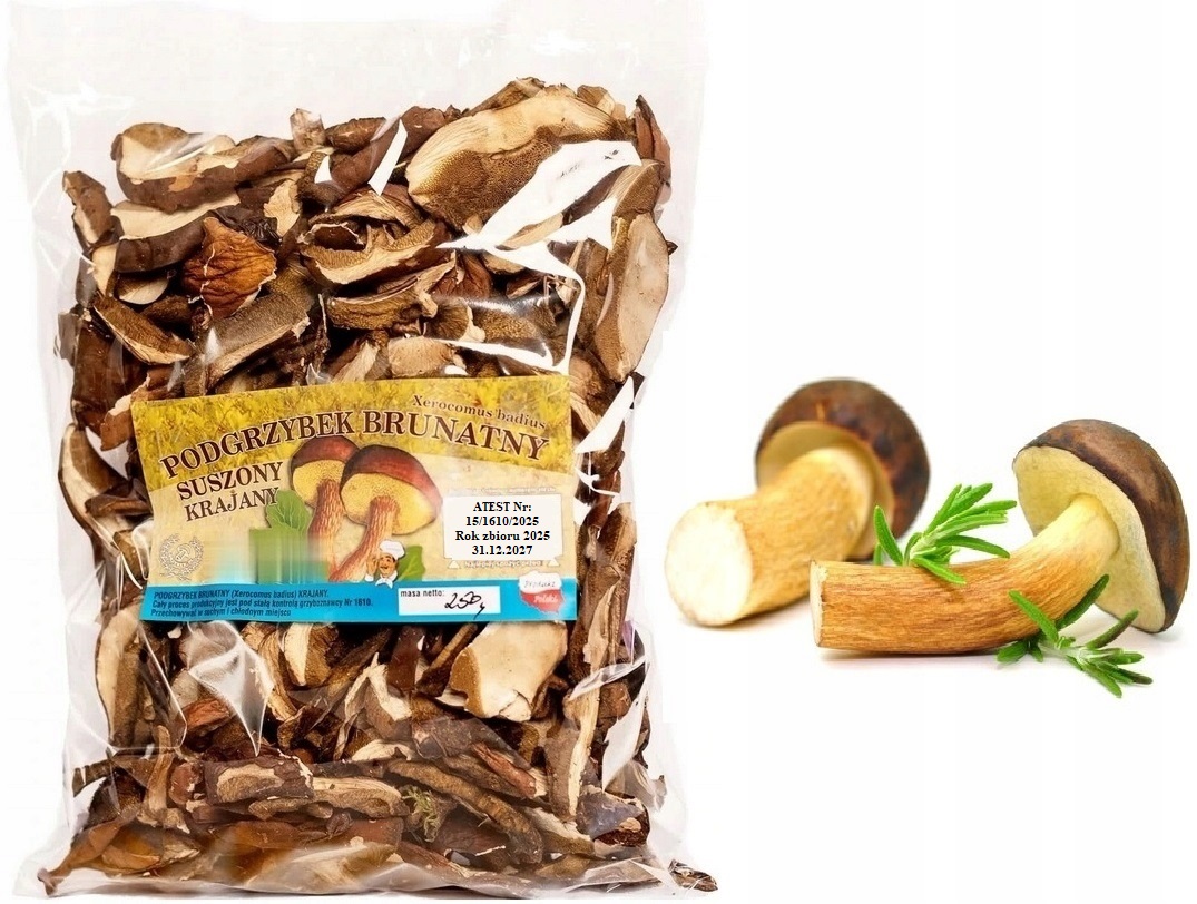Krájený Podhoubík 250g Nová Sbírka 2025 Polský Atest sušené lesní houby