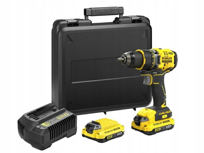 Stanley Aku Vrtačka 18V V20 80 Nm 2 x 2,0 Ah SFMCD720D2K