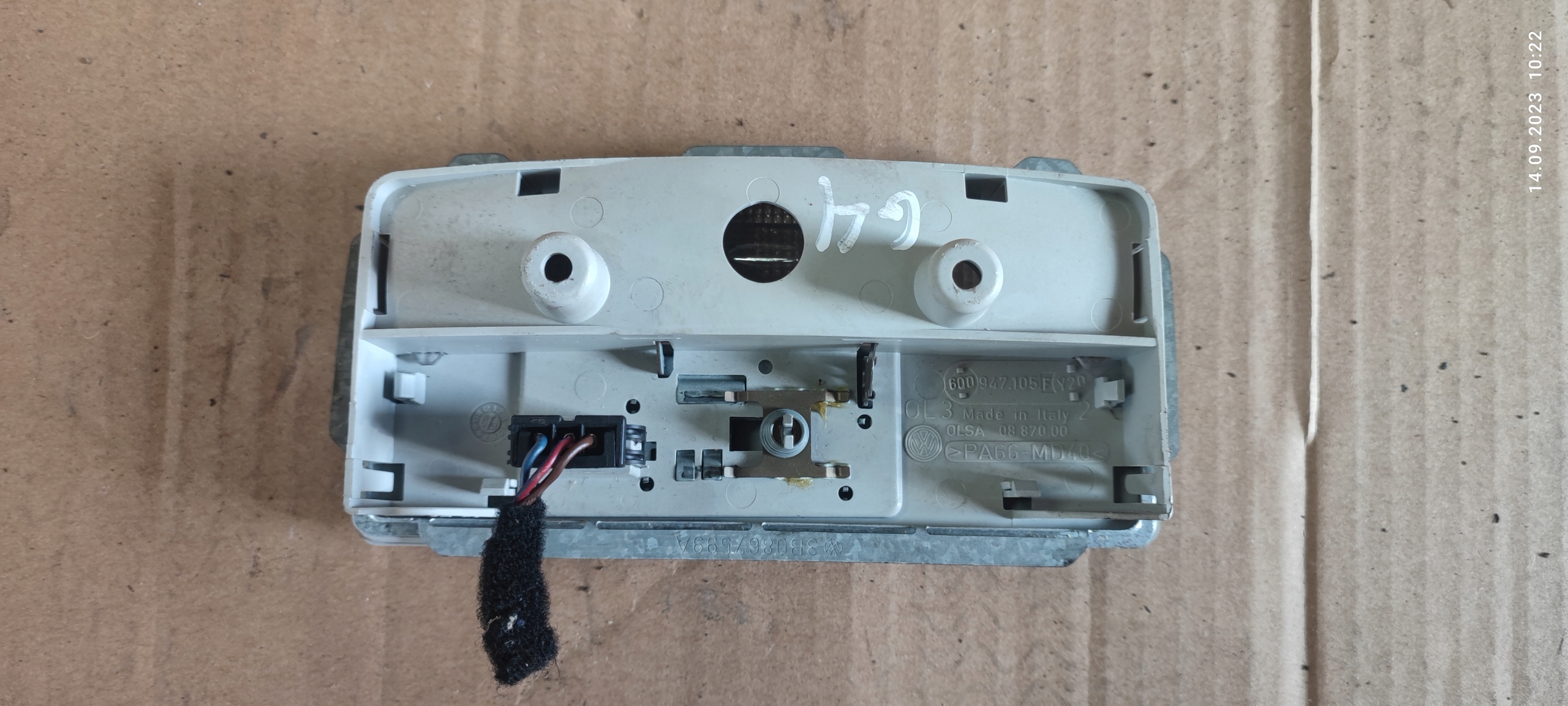 VW GOLF IV 4 BORA light lighting cabs