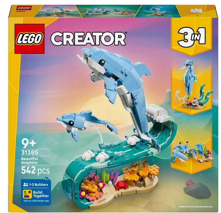 Stavebnice Mořská Zvířata Krásný Delfín 31385 Lego Creator