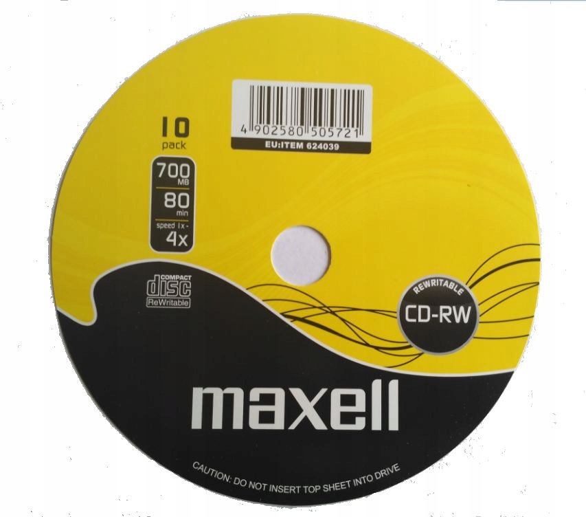 

Maxell Cd-rw 1x-4x Logo1szt koperta CD