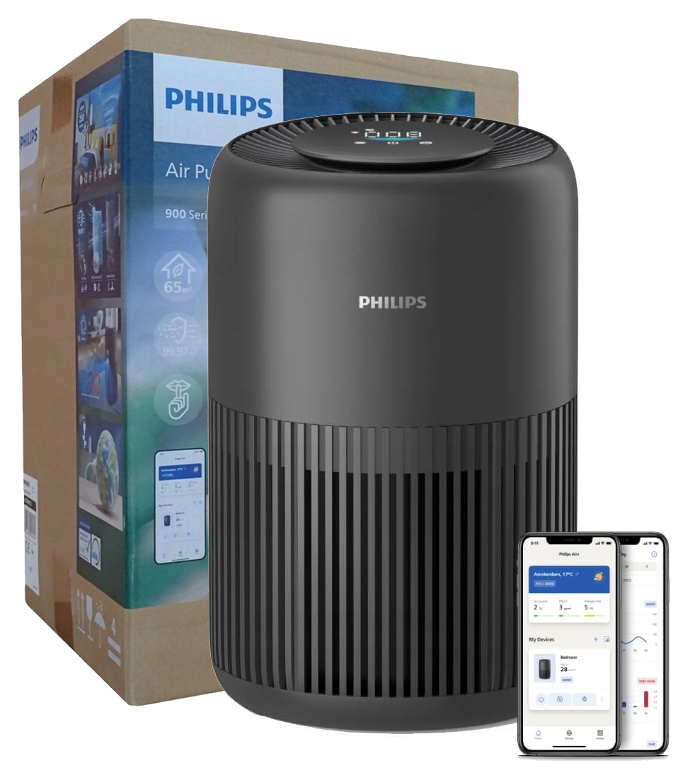 Oczyszczacz Powietrza Philips AC0951/13 Hepa Nanoprotect 65 M2 Cadr 250 M³