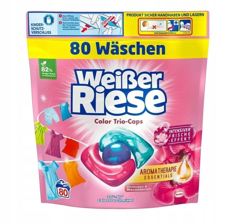 Levně Kapsle na praní W. Riese 80ks 3v1 Orchidej