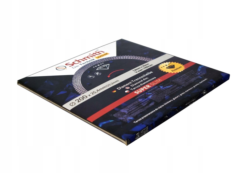 SCHMITH алмазный диск керамогранит 200X25, 4/22, 2 тонкий