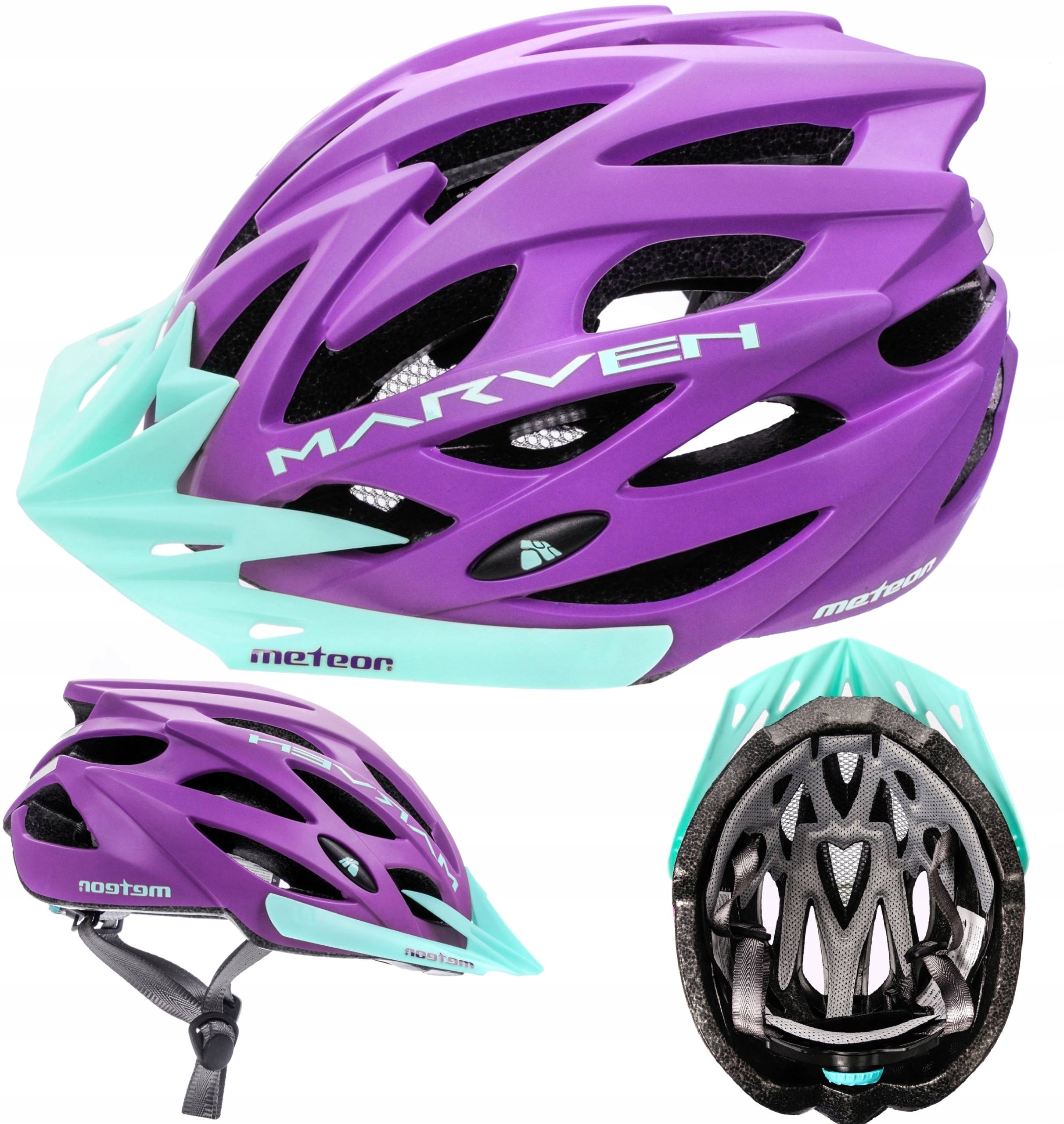 

Kask Rowerowy dla Dzieci Szosowy z Daszkiem Meteor