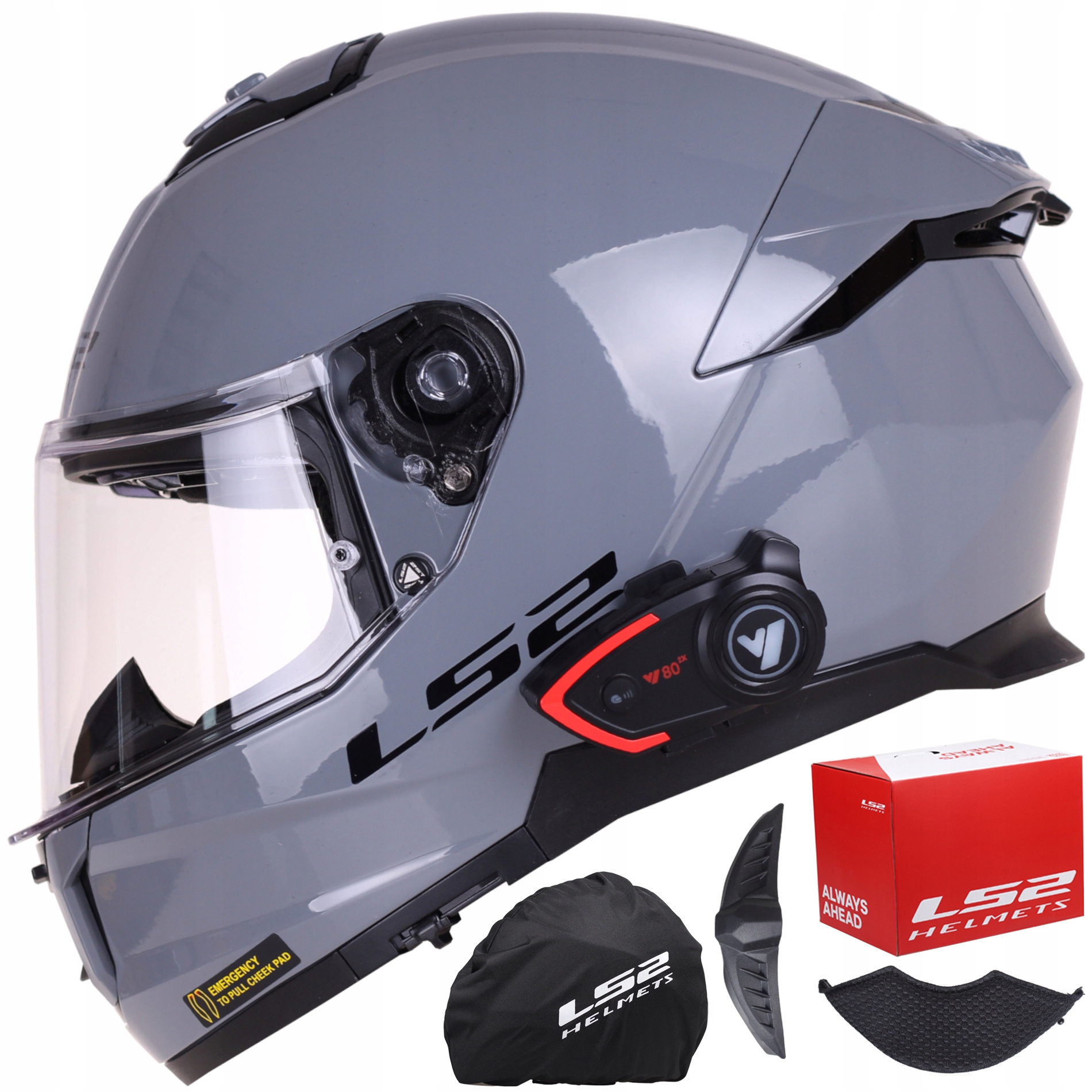 Kask motocyklowy LS2 FF808 Stream II nardo blenda Interkom Bluetooth