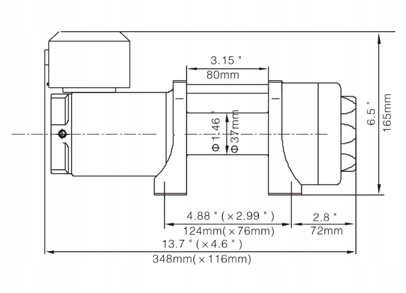 ЭЛЕКТРИЧЕСКАЯ ЛЕБЕДКА RUNVA EWP 3500 12V QUAD ATV