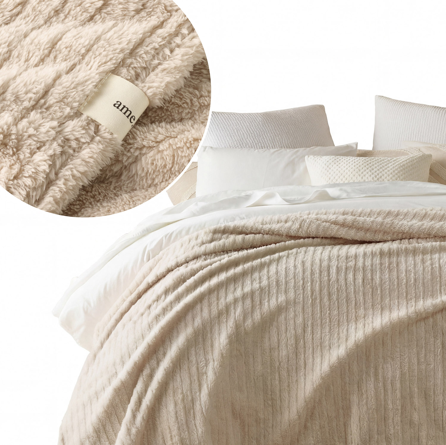 ROOM99 Deka 200x220 silný oboustranný pléd velký Útulná deka Ame Barvy