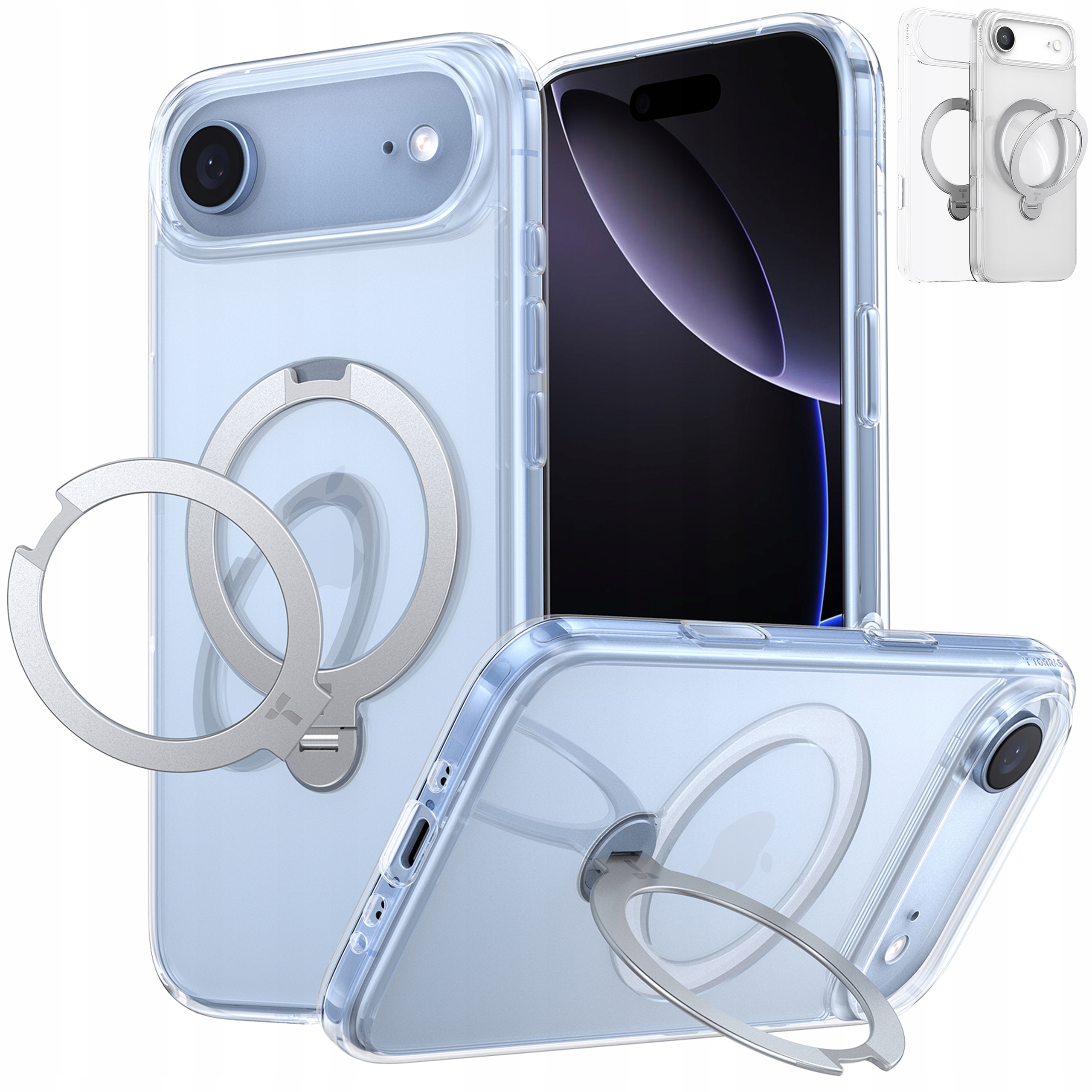 Torras Ostand Spin Case – Pouzdro MagSafe s držákem pro iPhone Air Kryt